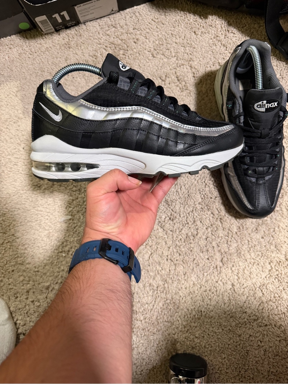 Nike Air Max 95 Men’s Sneakers - Black Silver